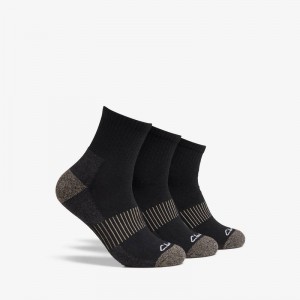クラークス 3 Pack Ankle Sport Sock 黒 | CLKS-84194