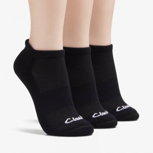 クラークス 3 Pack Solid Athletic Sock 黒 | CLKS-84638