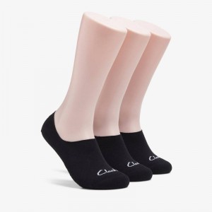 クラークス 3 pack Solid Liner Sock 黒 | CLKS-84175
