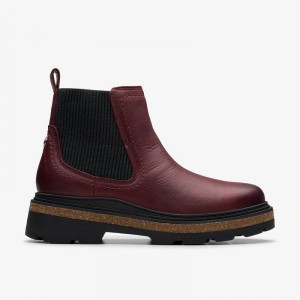 クラークス Hencroft Step Waterproof ボルドー | CLKS-85513