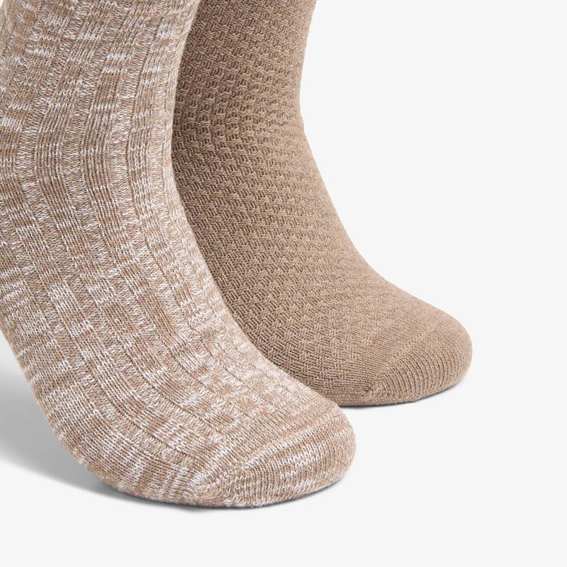 クラークス 2 Pack Marled Crew Sock カーキ | CLKS-84170