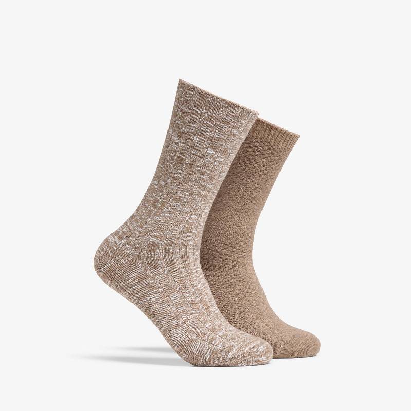 クラークス 2 Pack Marled Crew Sock カーキ | CLKS-84170