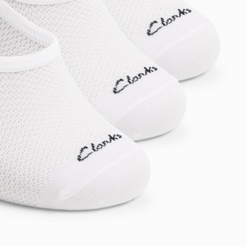 クラークス 3 pack Liner Socks 白 | CLKS-84186