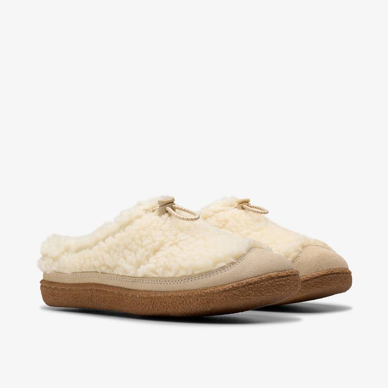 クラークス Belle Wych Slippers 白 | CLKS-84676