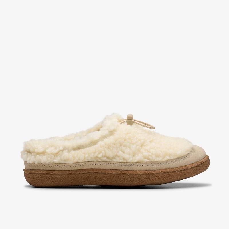 クラークス Belle Wych Slippers 白 | CLKS-84676
