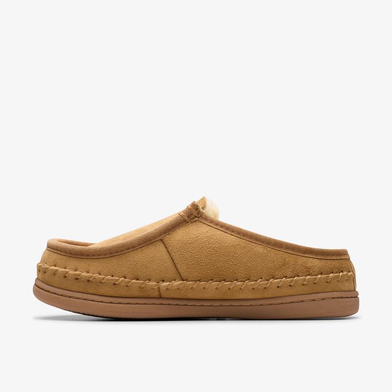 クラークス Eldric Oake Slippers ブラウン | CLKS-84212