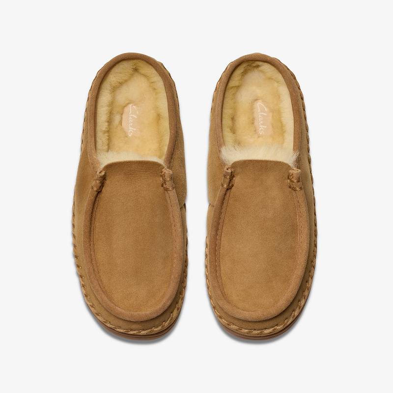 クラークス Eldric Oake Slippers ブラウン | CLKS-84212