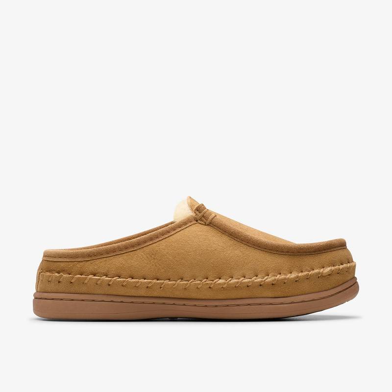 クラークス Eldric Oake Slippers ブラウン | CLKS-84212