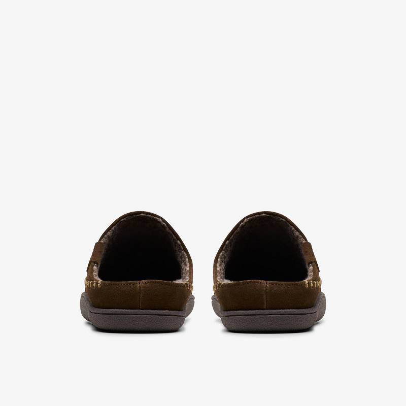 クラークス Frien Wall Slippers ブラウン | CLKS-84207