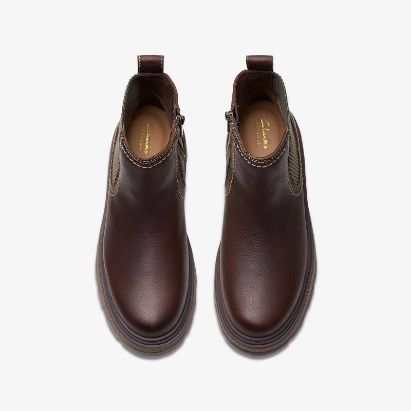 クラークス Hencroft Step Waterproof ブラウン | CLKS-85514