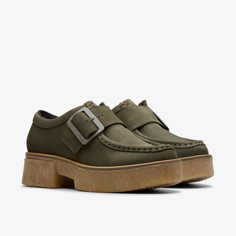 クラークス Linoso Monk 暗緑 | CLKS-85399