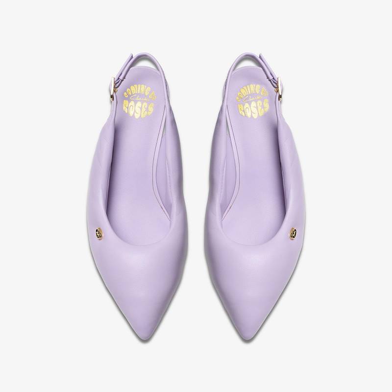 クラークス Martine Rose Womens Sling 1 紫 | CLKS-85109