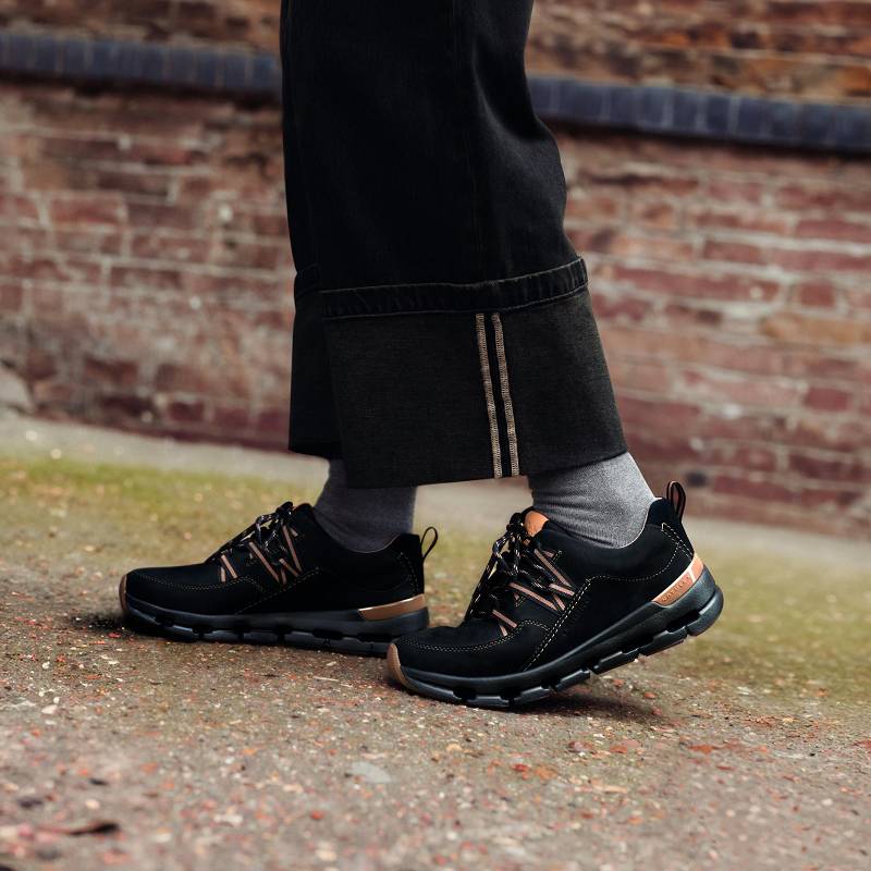 クラークス Nature X Tie Waterproof 黒 | CLKS-85161