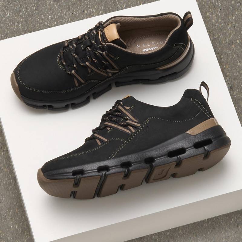 クラークス Nature X Tie Waterproof 黒 | CLKS-85161