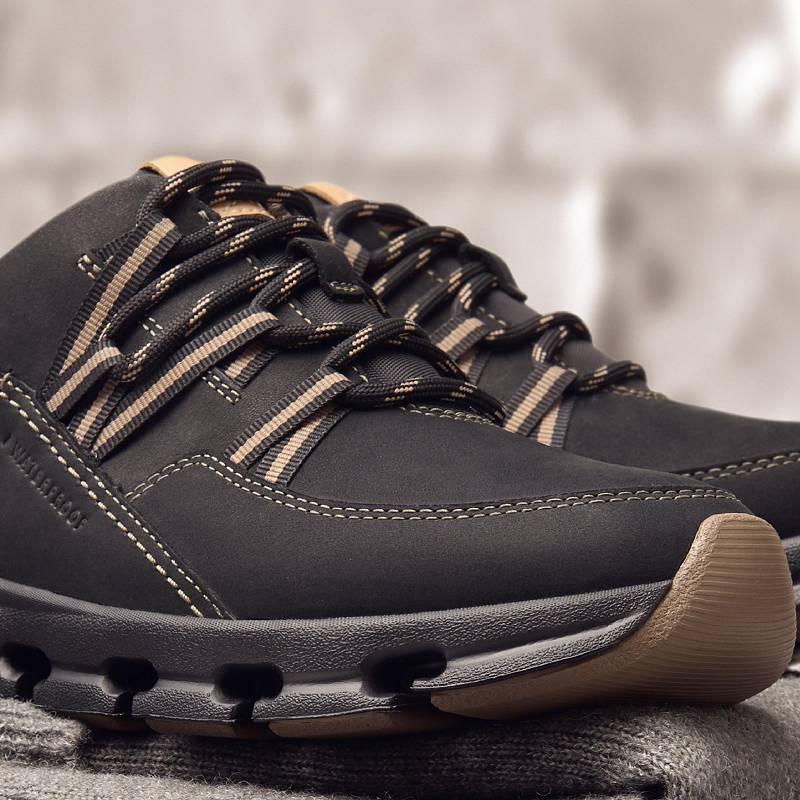 クラークス Nature X Tie Waterproof 黒 | CLKS-85161