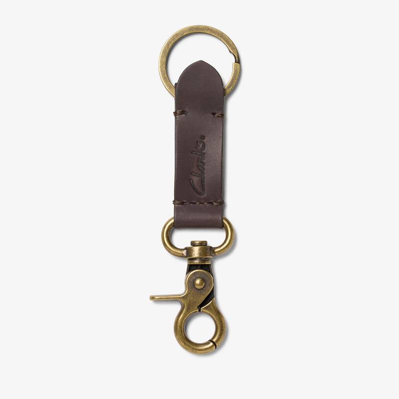 クラークス Oiled Leather Key Fob ブラウン | CLKS-84143