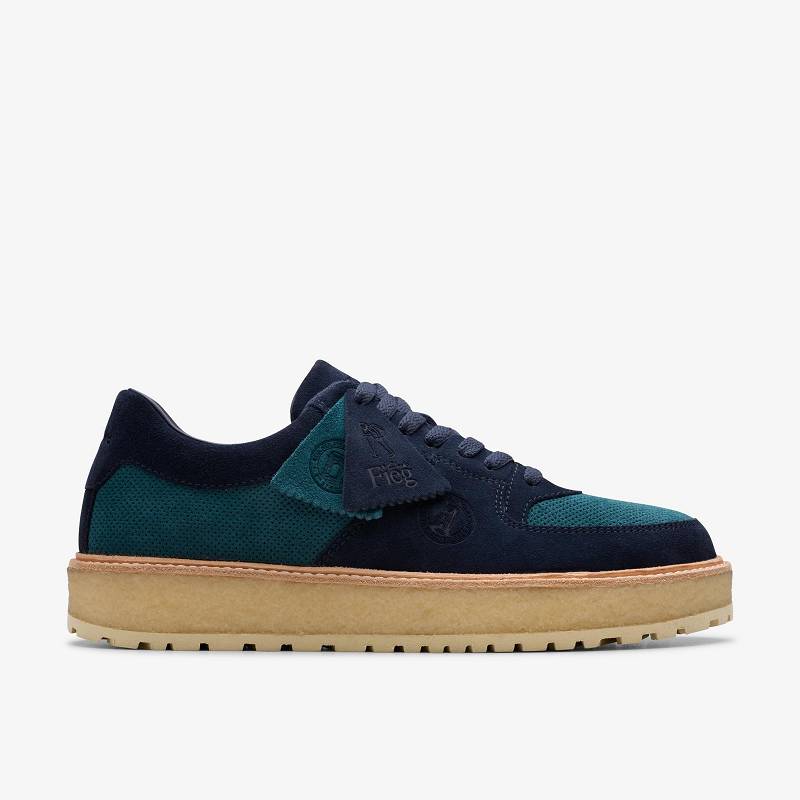 クラークス Sandford 2 X Ronnie Fieg Blue Multicolor 青 | CLKS-84256