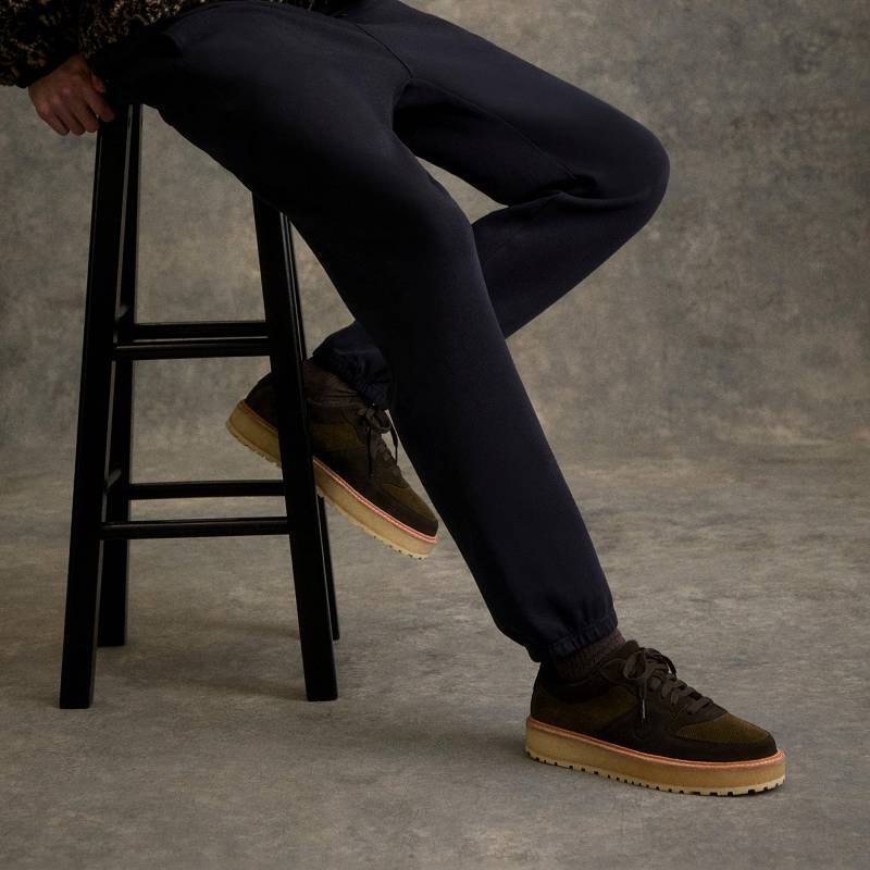 クラークス Sandford 2 X Ronnie Fieg Dark Olive Combination 暗オリーブ | CLKS-84257