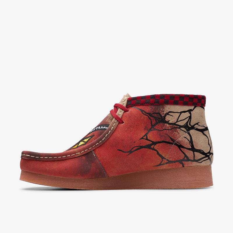 クラークス Stranger Things Wallabee Evo Mens 暗ブラウン | CLKS-84596