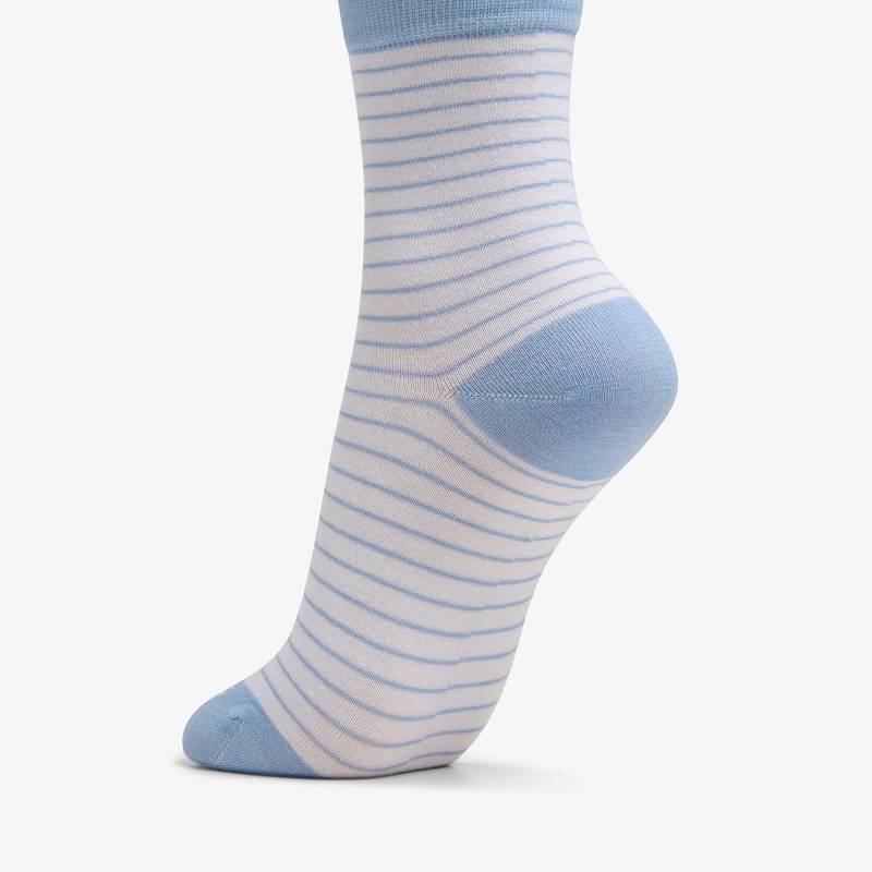 クラークス Stripe Crew Bamboo Sock ライト青 | CLKS-84667