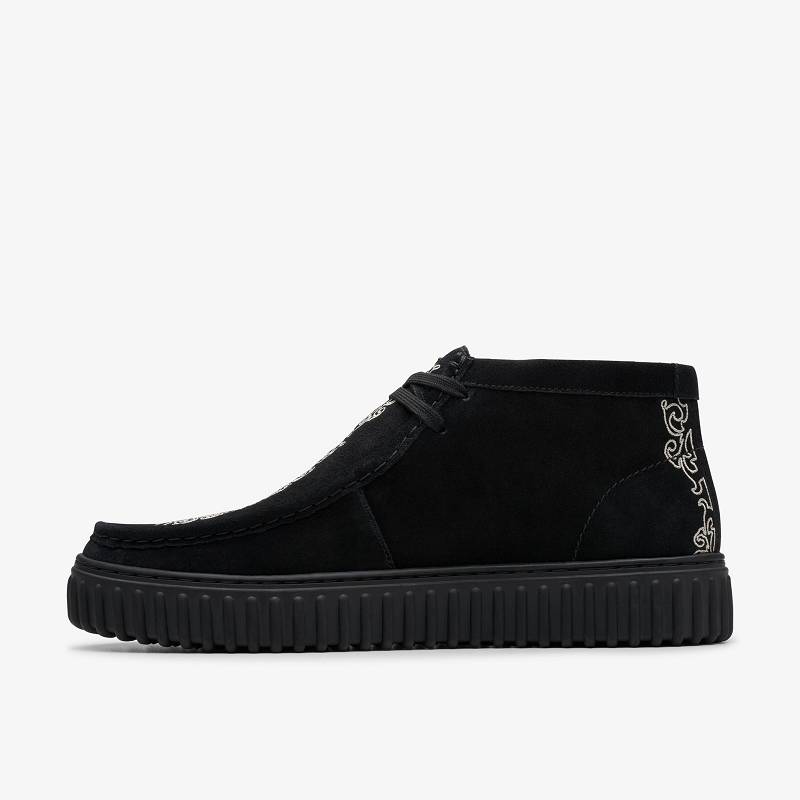 クラークス Torhill X Pleasures Woven 黒 | CLKS-84602