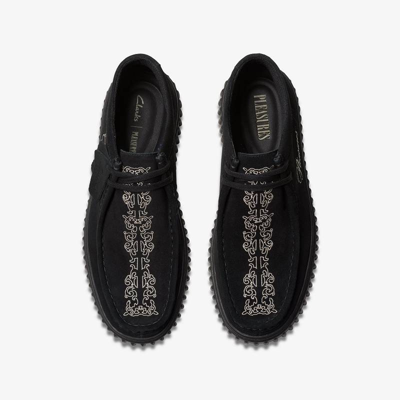 クラークス Torhill X Pleasures Woven 黒 | CLKS-84602