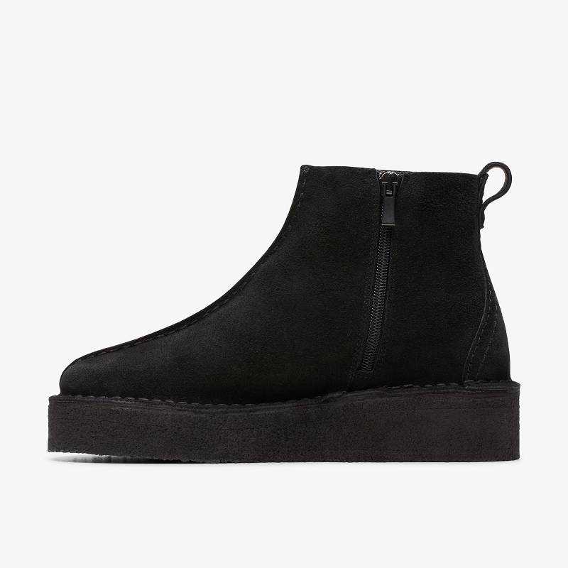 クラークス Trek Wedge Boot 黒 | CLKS-84716