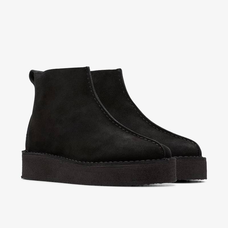 クラークス Trek Wedge Boot 黒 | CLKS-84716