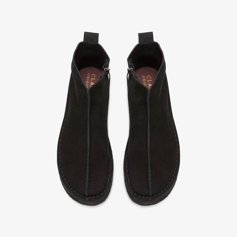 クラークス Trek Wedge Boot 黒 | CLKS-84716