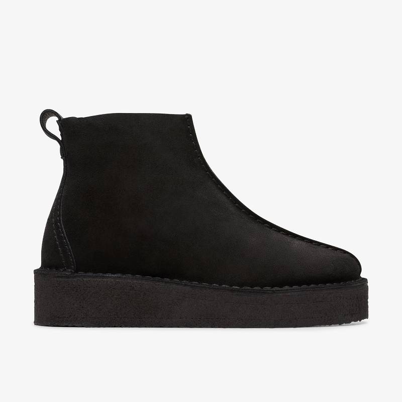 クラークス Trek Wedge Boot 黒 | CLKS-84716