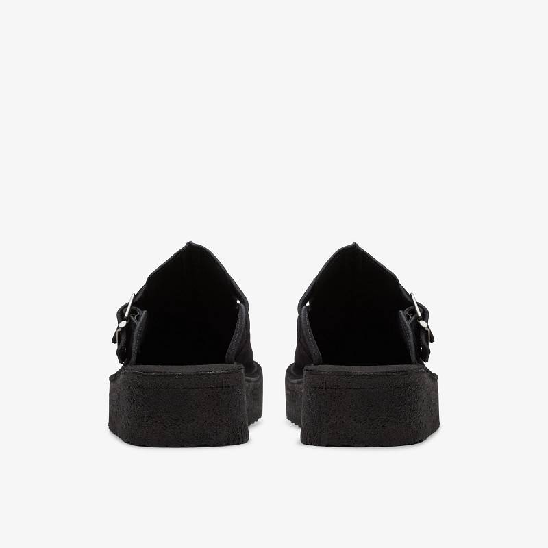 クラークス Trek Wedge Mule 黒 | CLKS-84759