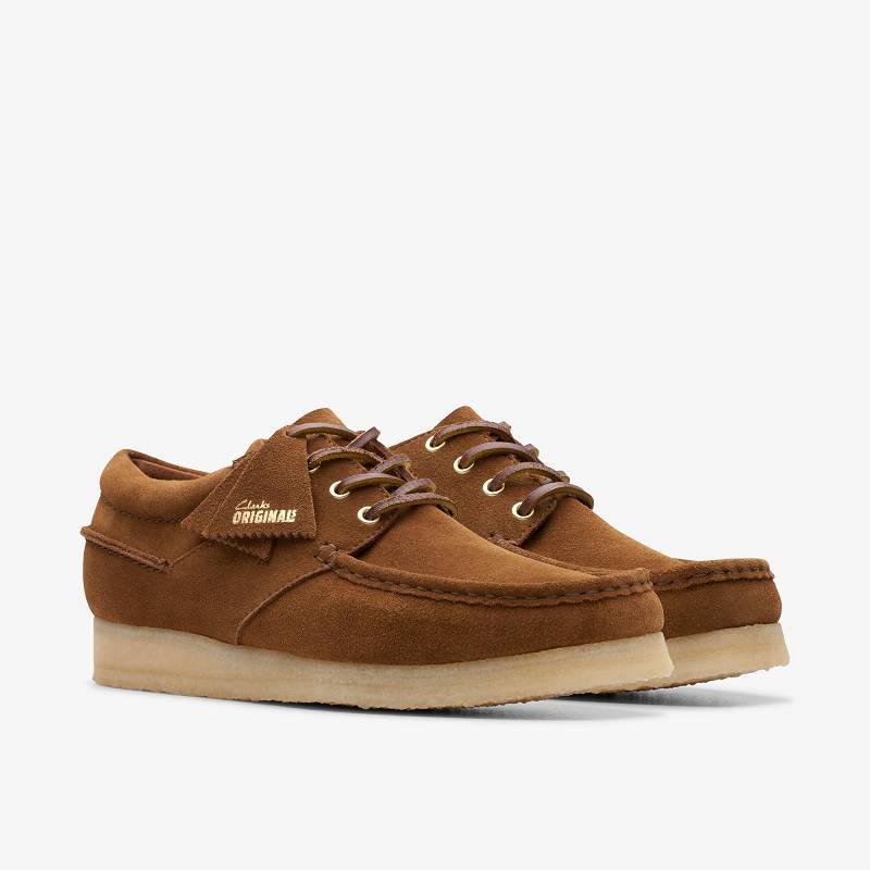 クラークス Wallabee Boat ブラウン | CLKS-84502