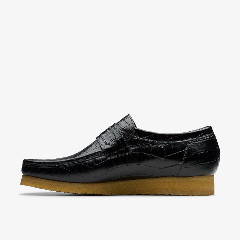 クラークス Wallabee Loafer 黒 | CLKS-84506