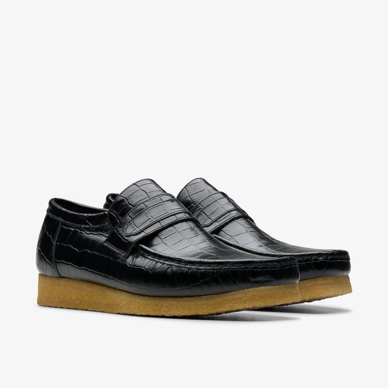 クラークス Wallabee Loafer 黒 | CLKS-84506