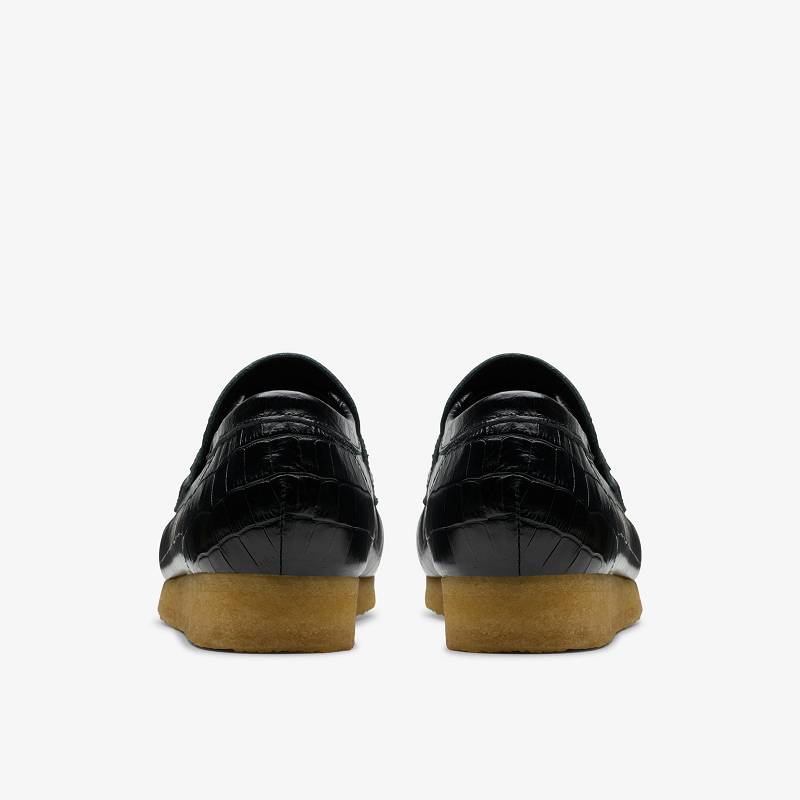 クラークス Wallabee Loafer 黒 | CLKS-84506