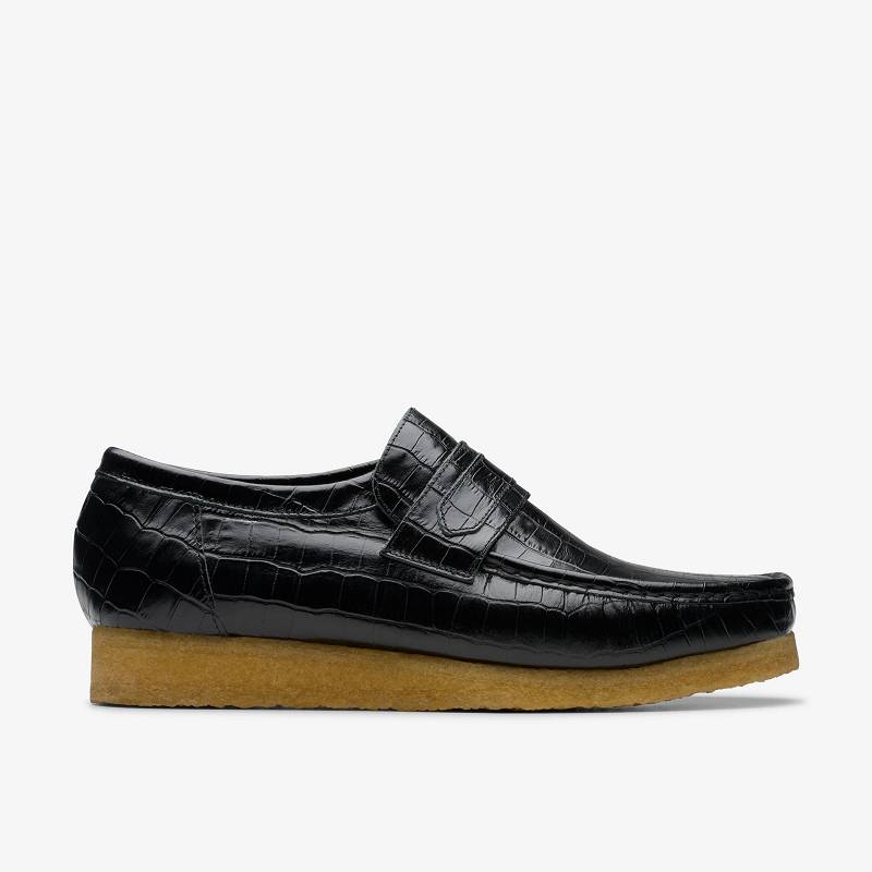 クラークス Wallabee Loafer 黒 | CLKS-84506