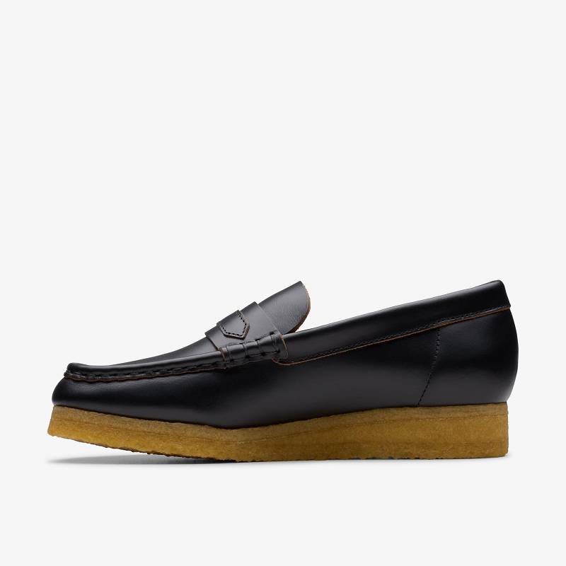 クラークス Wallabee Loafer 黒 | CLKS-85403