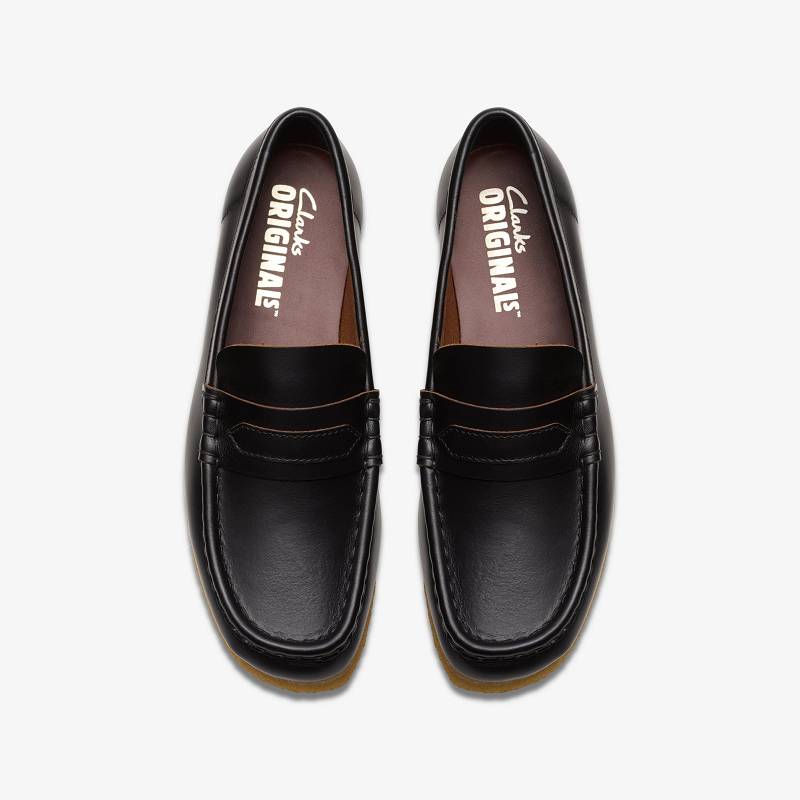 クラークス Wallabee Loafer 黒 | CLKS-85403