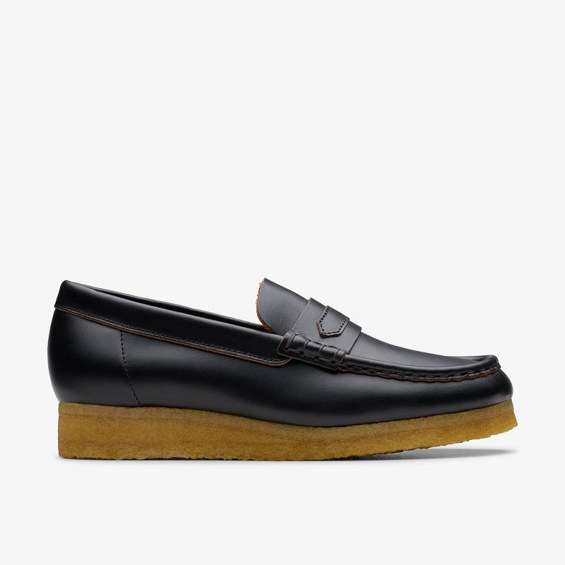 クラークス Wallabee Loafer 黒 | CLKS-85403