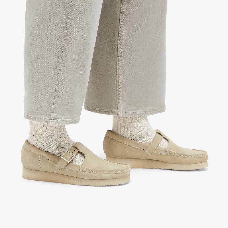 クラークス Wallabee T-Bar ベージュ | CLKS-85414