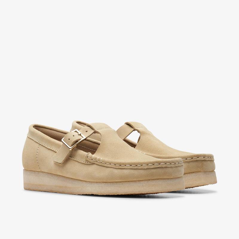 クラークス Wallabee T-Bar ベージュ | CLKS-85414