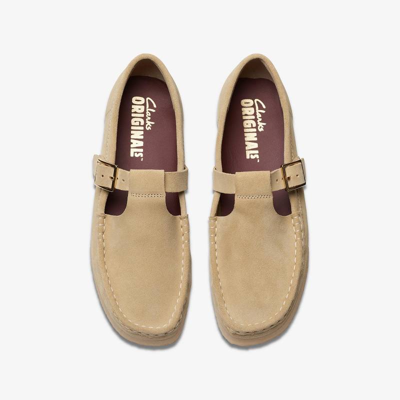 クラークス Wallabee T-Bar ベージュ | CLKS-85414