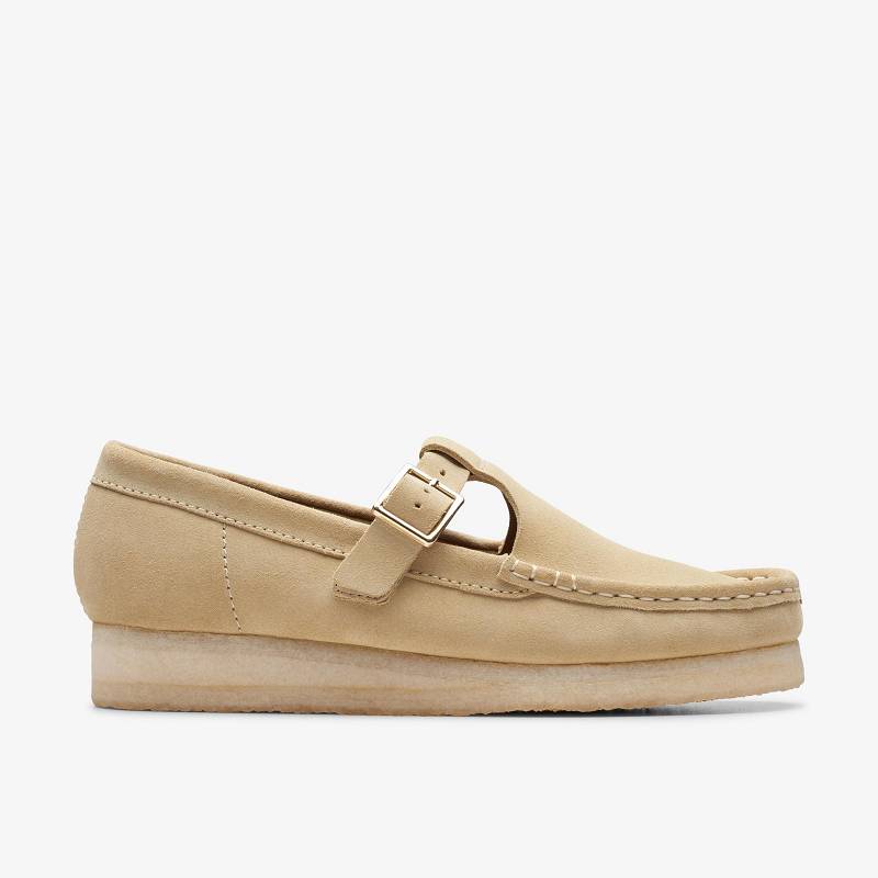クラークス Wallabee T-Bar ベージュ | CLKS-85414